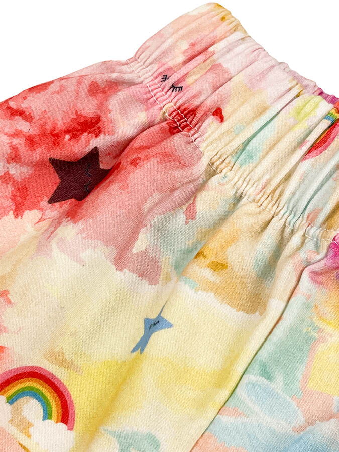 Футболка и шорты для девочки Единорог желтый 1527 - фото