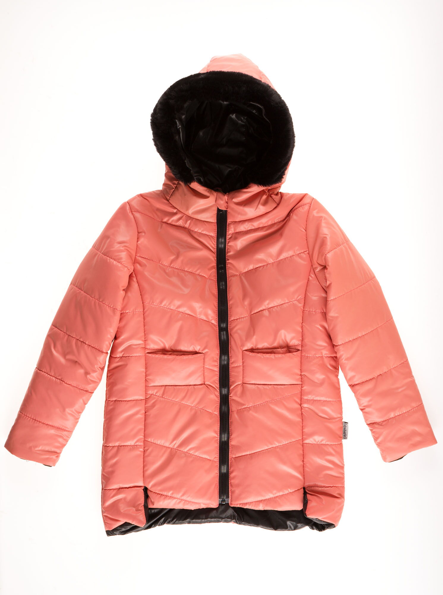 Куртка для девочки ОДЯГАЙКО коралловая 22134О - цена