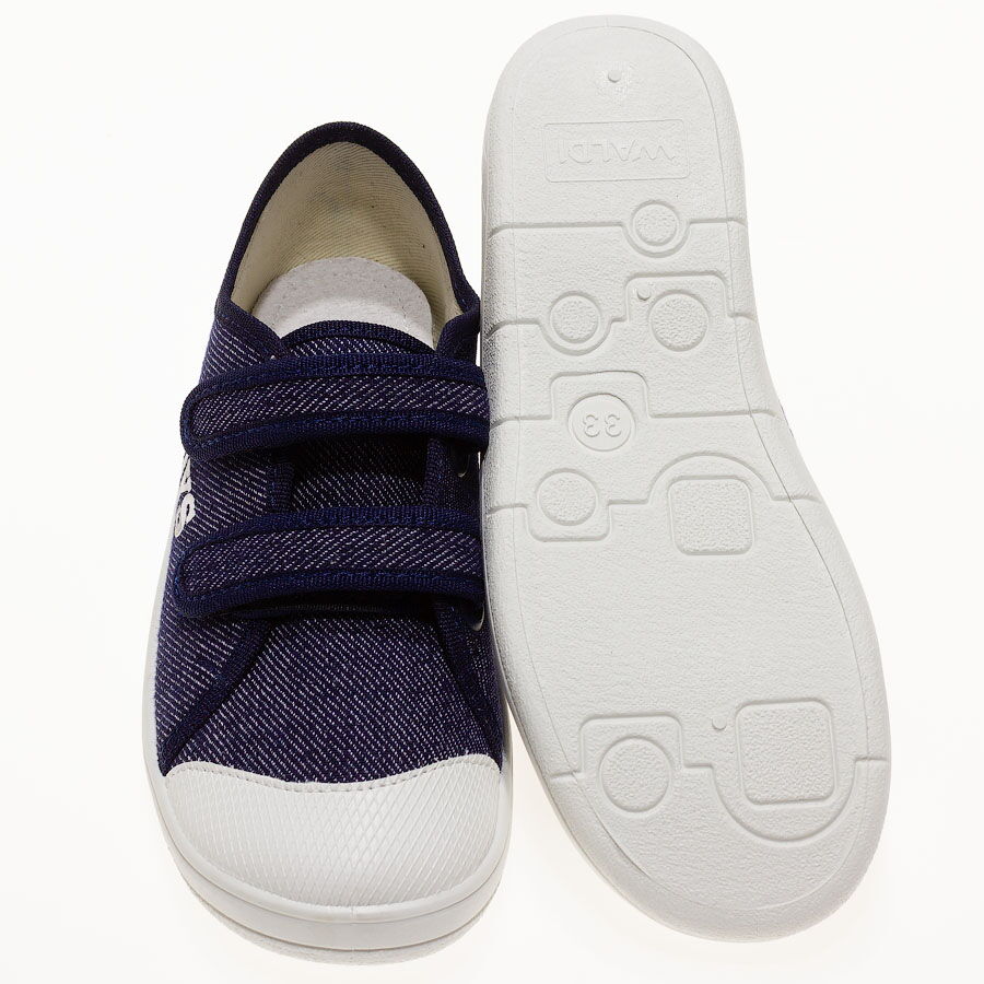 Полукеды на липучках для мальчика Waldi САША темно-синие 225-692-1 - размеры