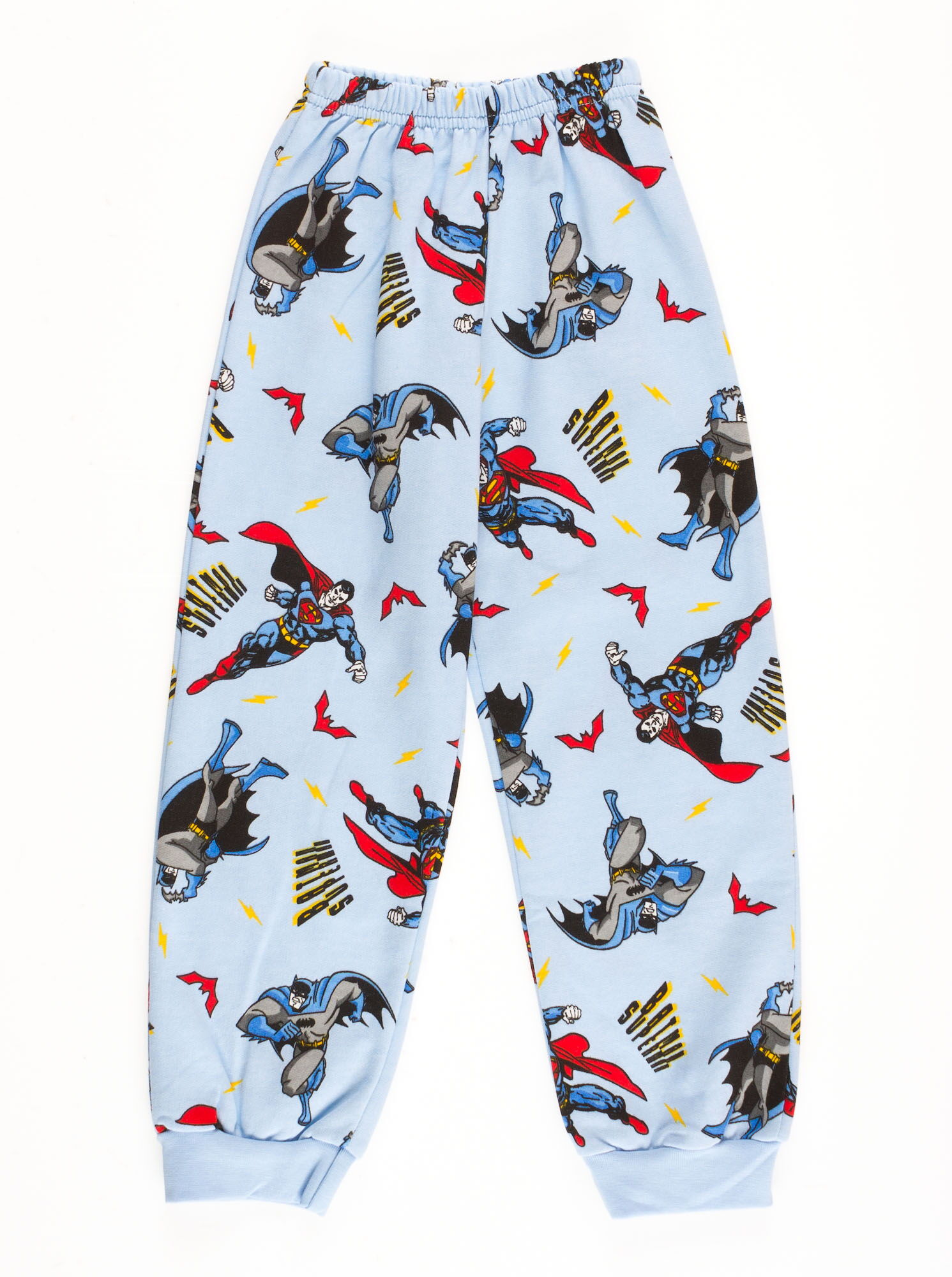 Пижама утепленная для мальчика Valeri tex Бетмен голубая 1626-55-155 - размеры