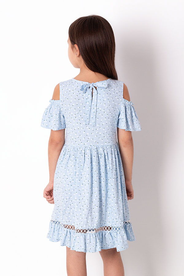 Платье для девочки Mevis голубое 3654-02 - фото