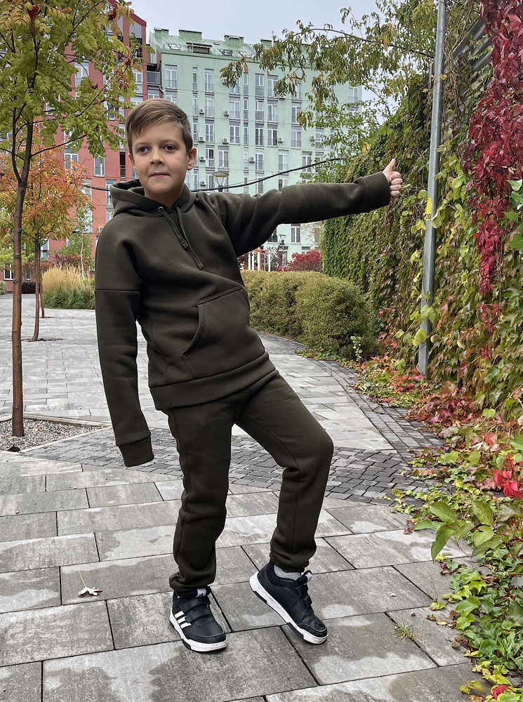 Утепленный спортивный костюм SmileTime хаки 22-9 - Украина