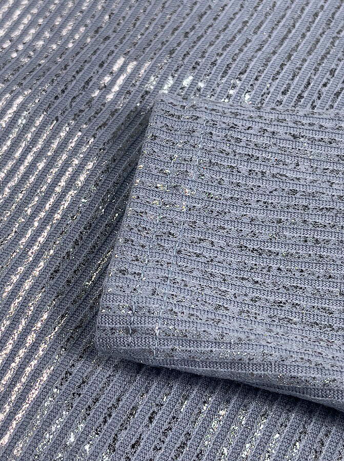 Трикотажное платье для девочки Mevis голубое 4063-03 - фотография