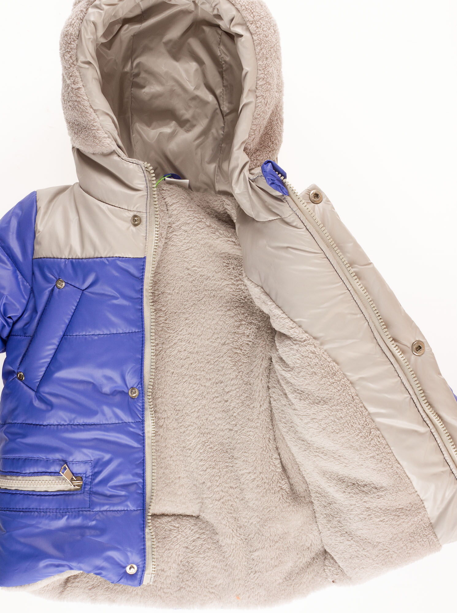 Куртка зимняя для мальчика Одягайко синяя 20071 - фото