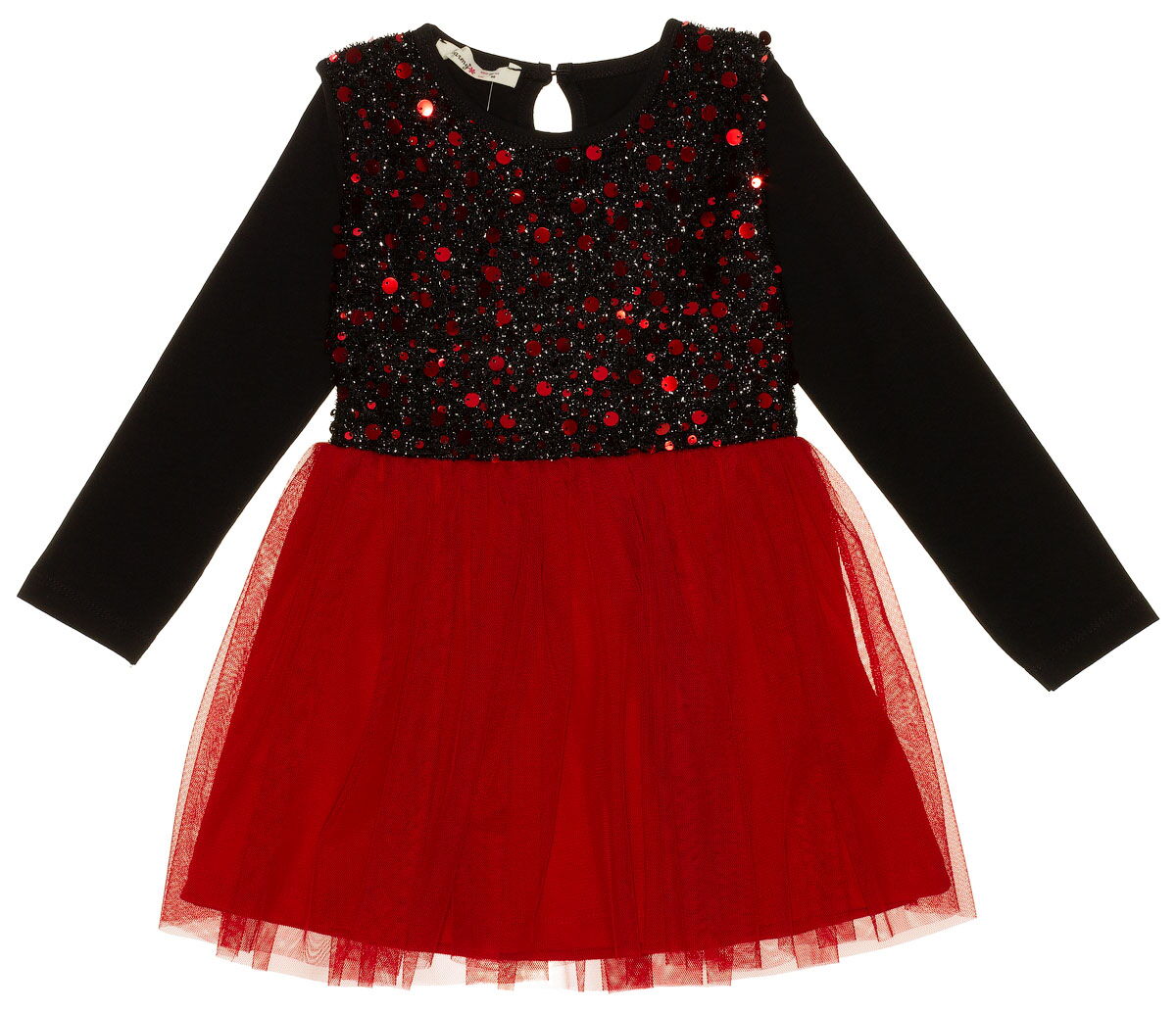 Платье с пайетками для девочки Barmy красное 0340 - цена