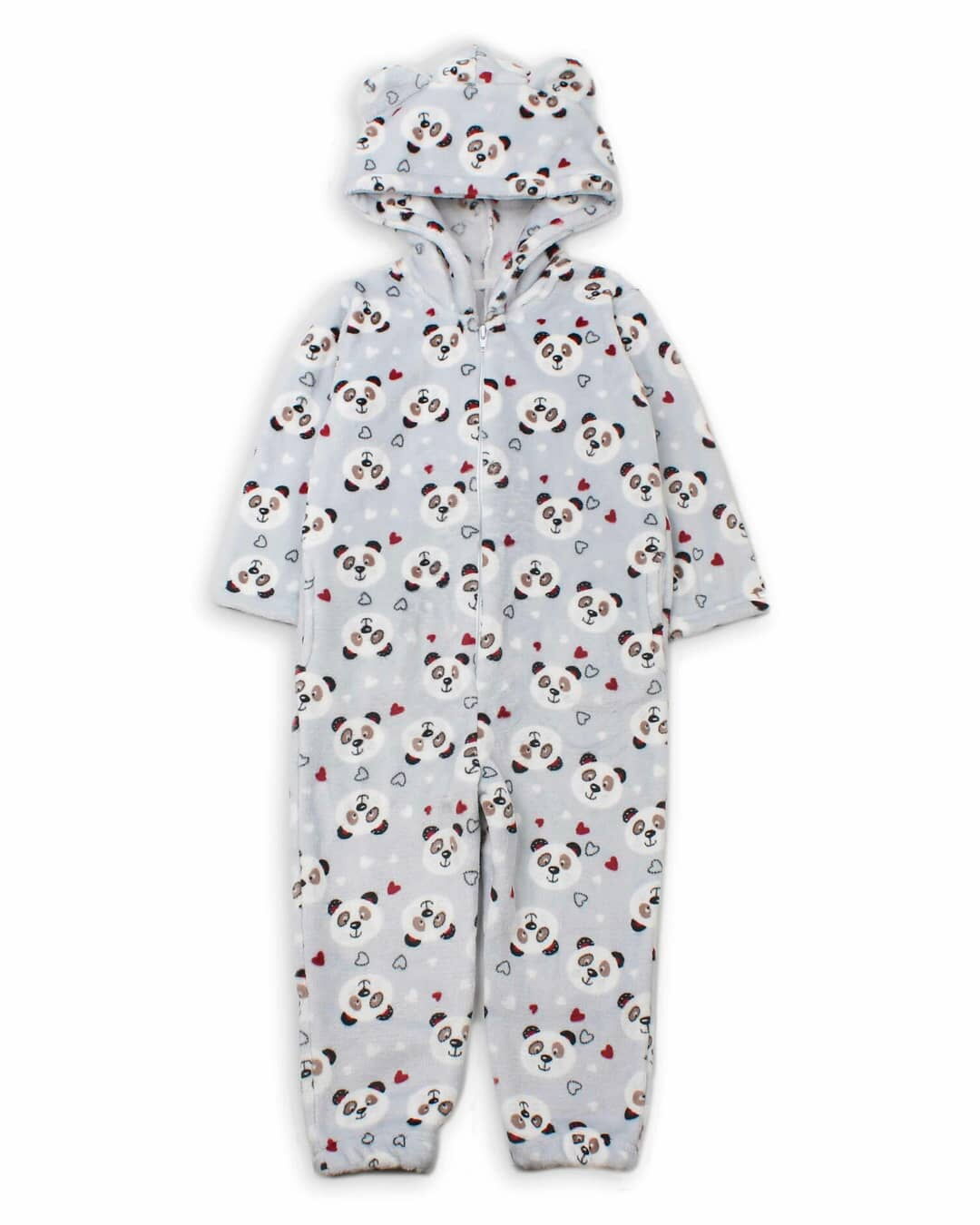 Пижама-кигуруми для девочки Фламинго Панды серая 901-910 - цена