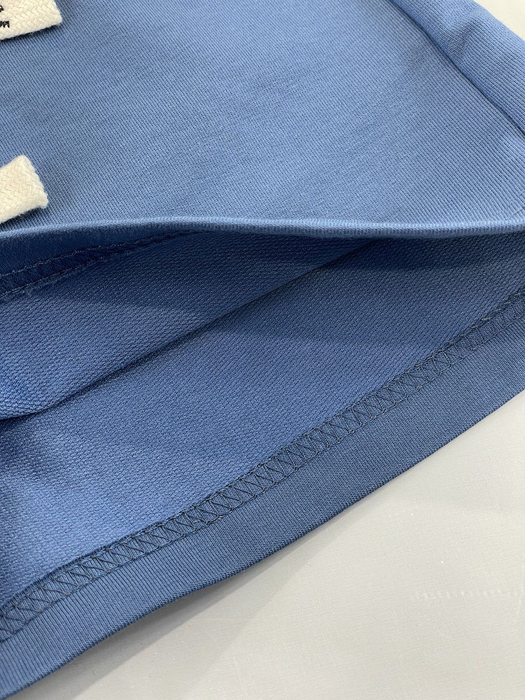 Трикотажные шорты для девочки Mevis синий индиго 5106-06 - фотография