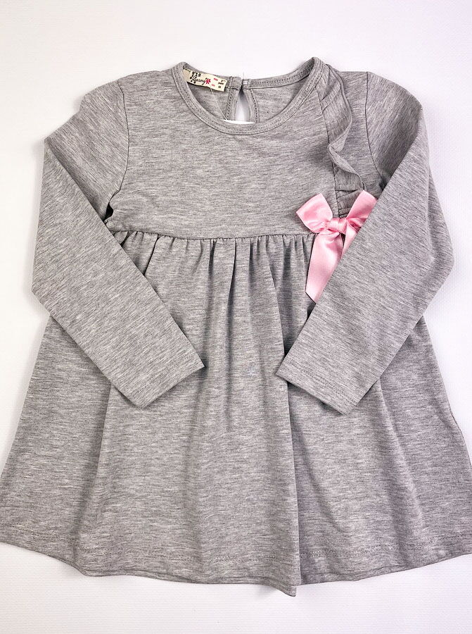 Трикотажное платье для девочки Barmy серый 0960 - цена