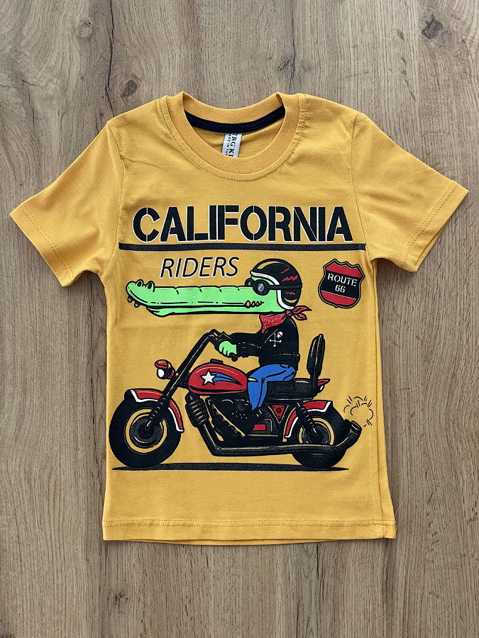 Футболка для мальчика California желтая 57425 - цена