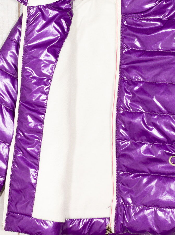 Куртка для девочки ОДЯГАЙКО фиолетовая 2673 - фото