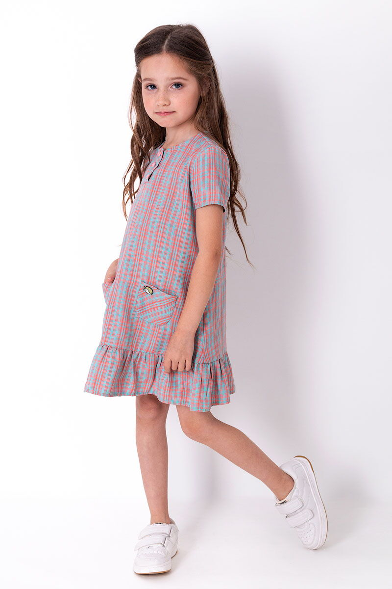 Платье для девочки Mevis мятное 4225-01 - цена