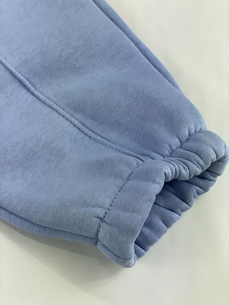 Утепленный спортивный костюм для девочки голубой джинс 2708-01 - купить