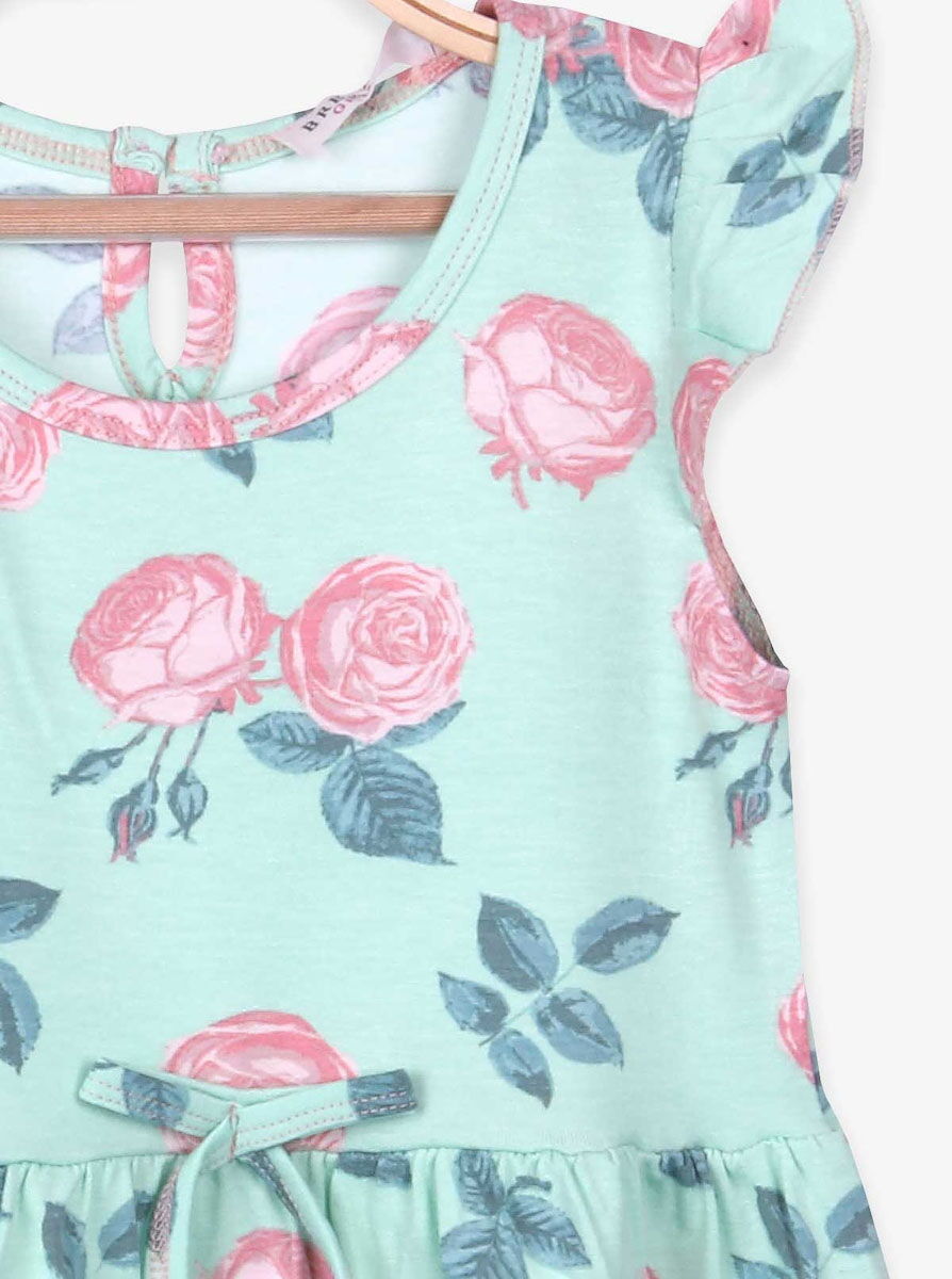 Платье для девочки Breeze Розы мятное 15905 - размеры