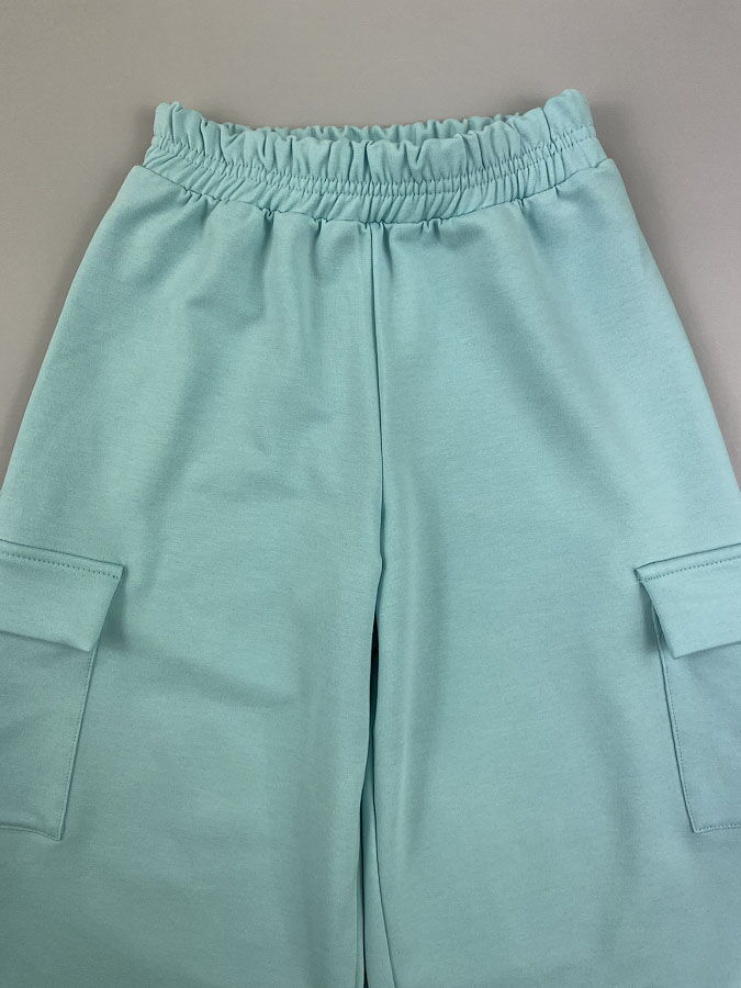 Стильный костюм для девочки Mevis Котики голубой 4566-01 - Киев