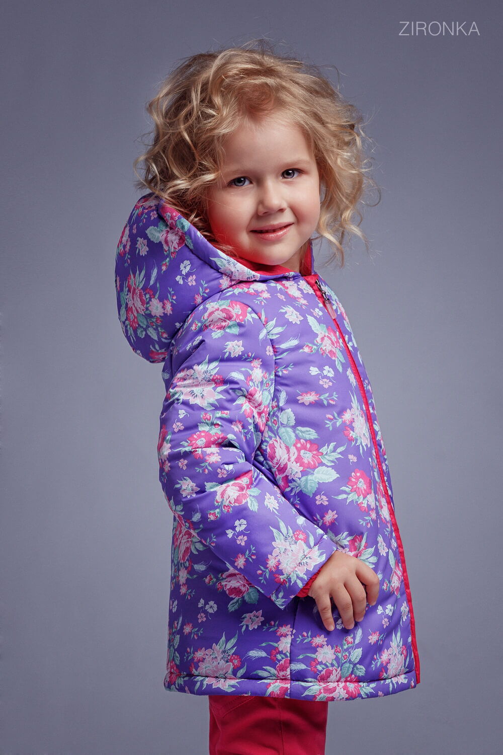 Куртка для девочки Zironka фиолетовая 2104-2 - фотография