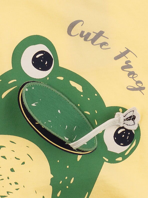 Комплект футболка и шорты Breeze Лягушка желтый 11833 - фотография