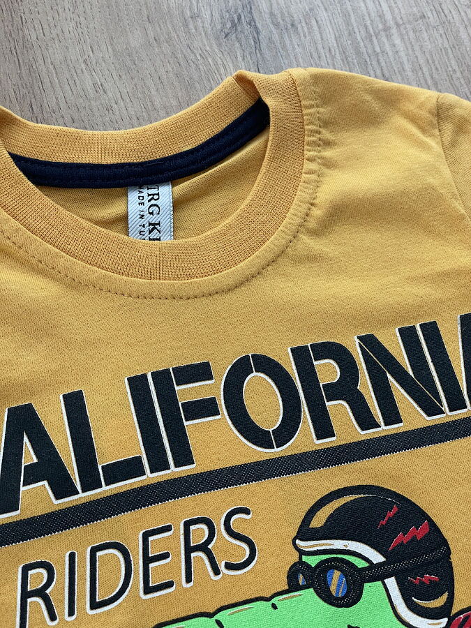 Футболка для мальчика California желтая 57425 - фото
