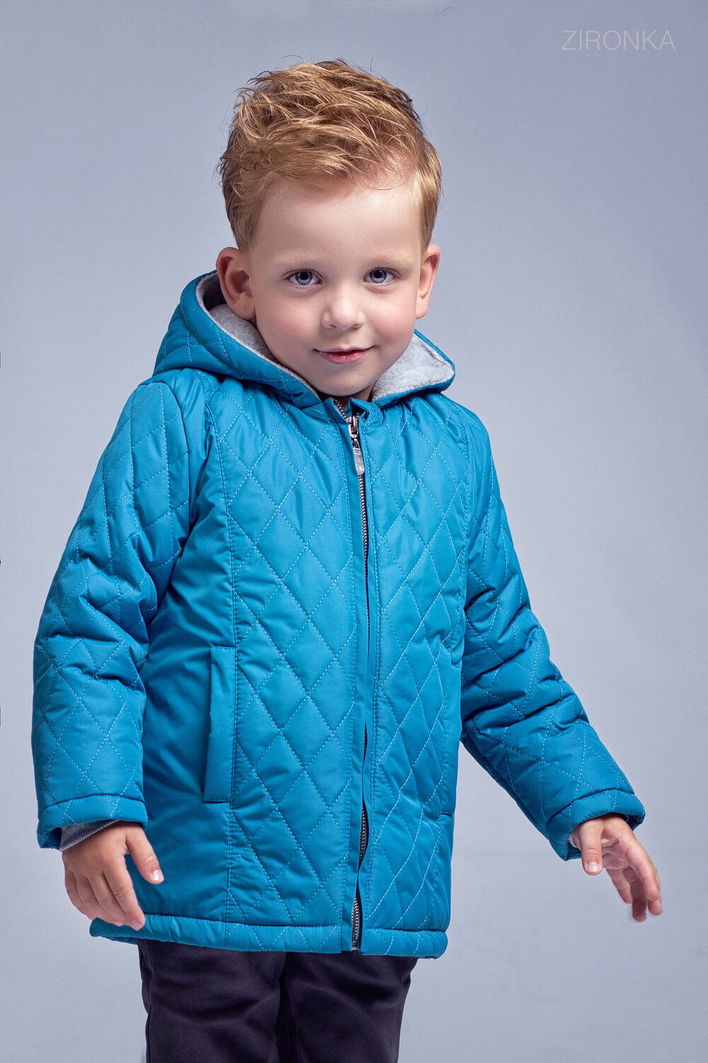 Куртка для мальчика Zironka стеганая синяя 2054-2 - размеры