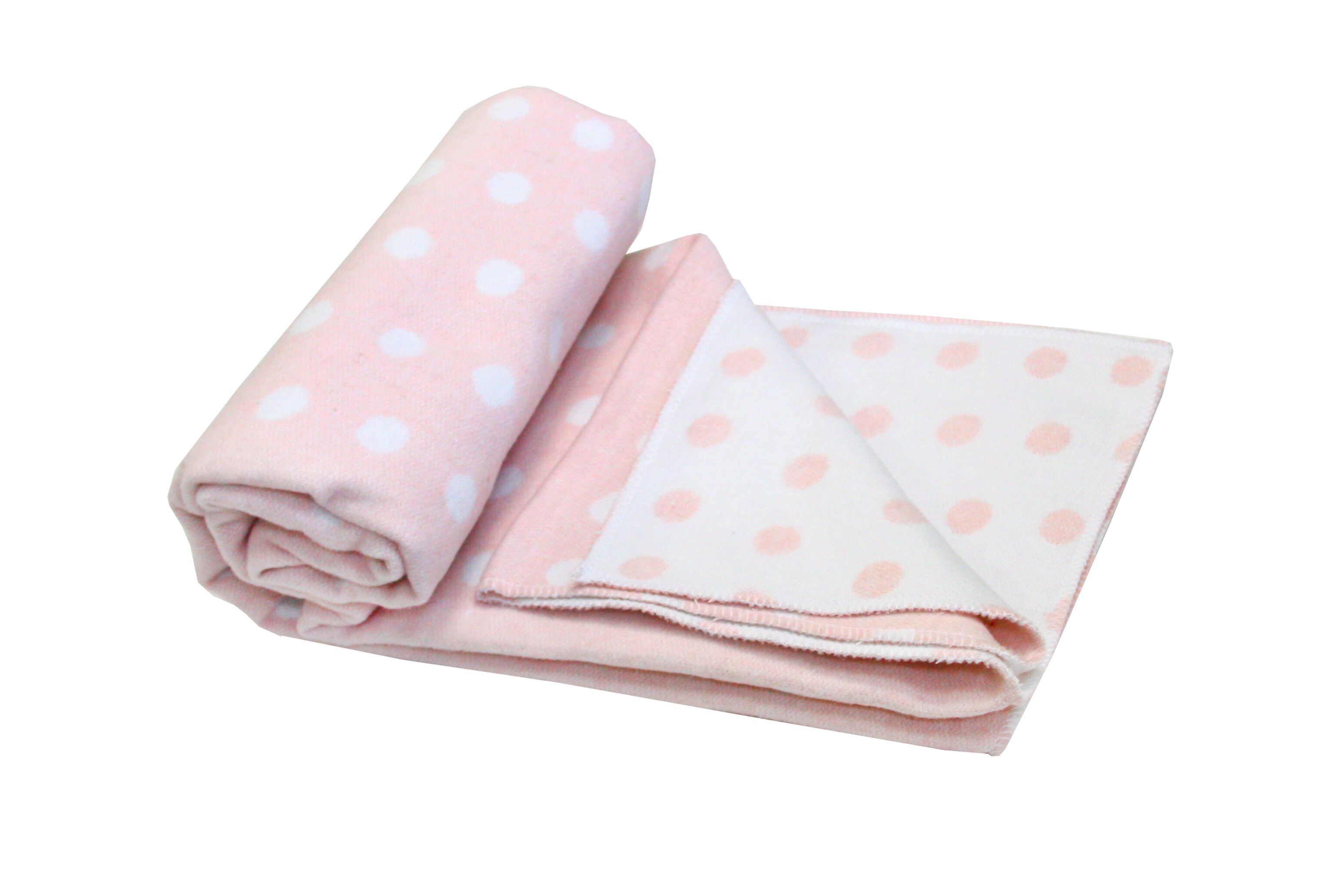 Одеяло-плед детское Vladi Горох розовый 100*140 - фото