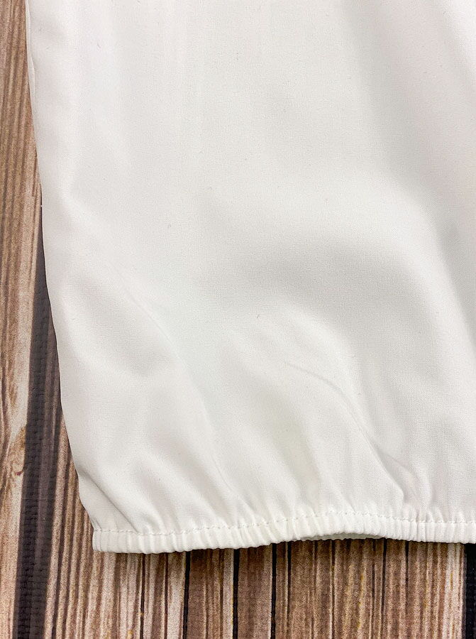 Блузка со стойкой Mevis молочная 2686-01 - фотография