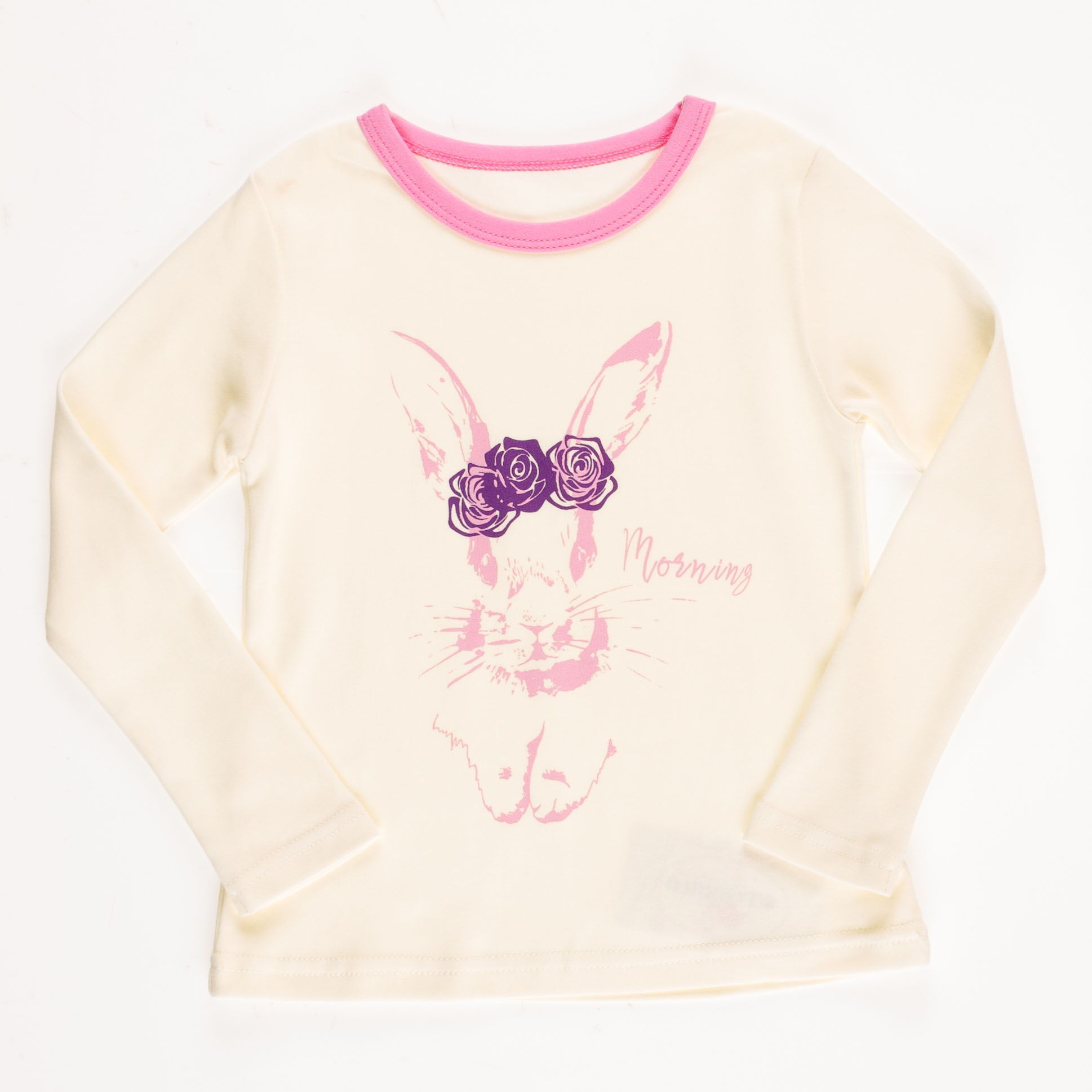 Пижама для девочки Фламинго молочная 245-222 - фотография