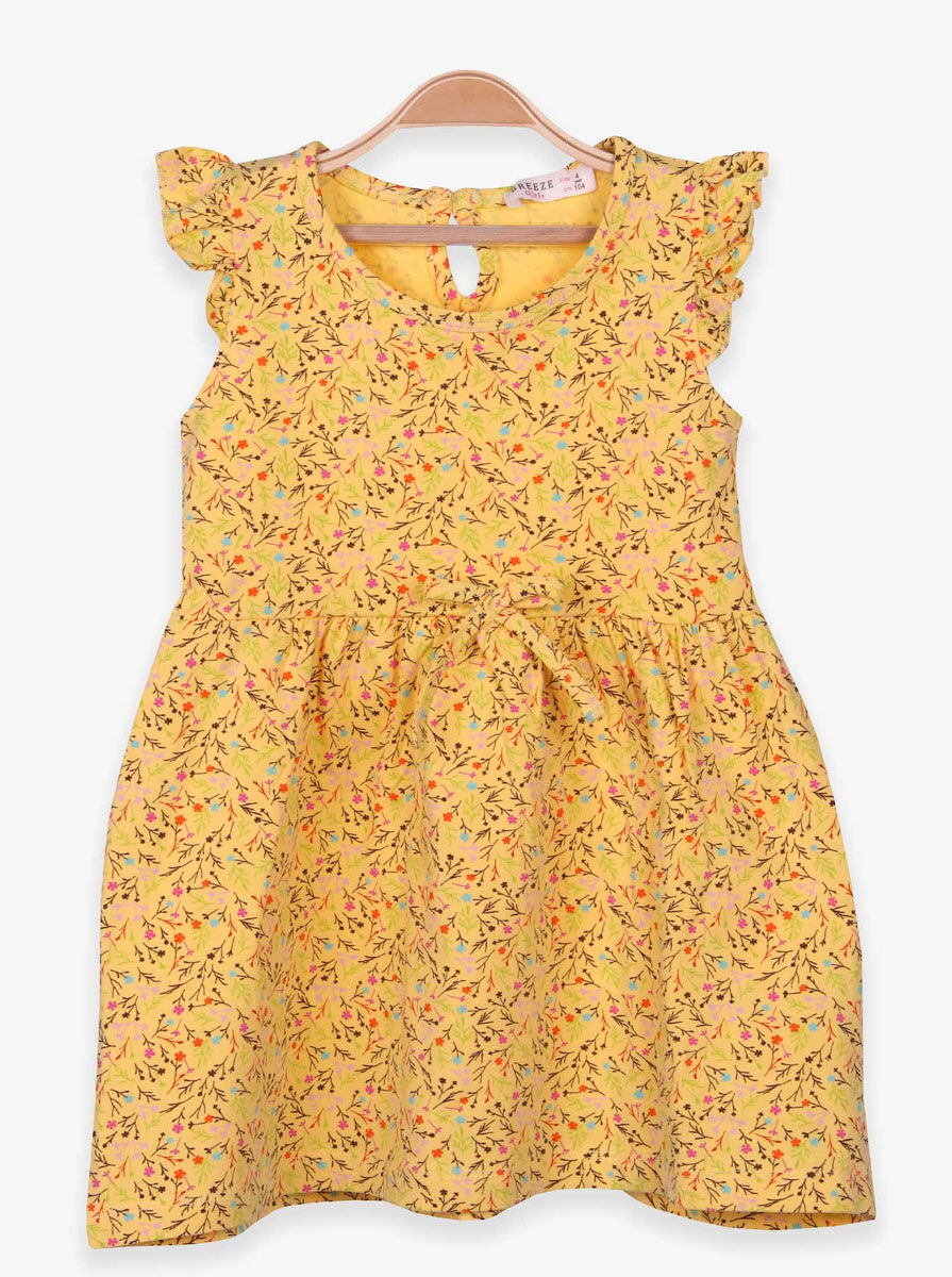 Платье для девочки Breeze Цветочки желтое 15905 - цена