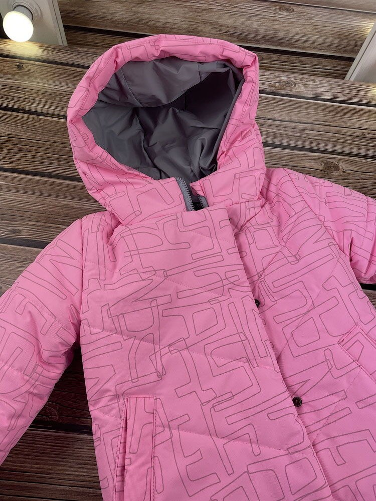Куртка зимняя для девочки Kidzo розовая 11-22 - фотография