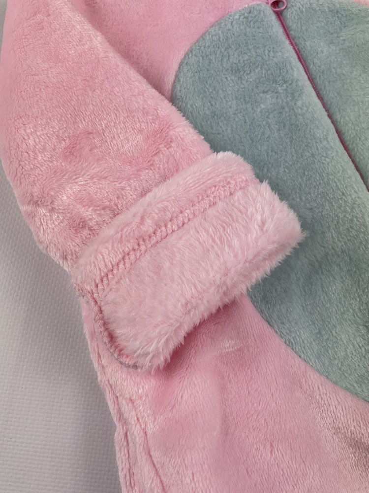Пижама-кигуруми для девочки Фламинго розово-мятная 822-910 - картинка