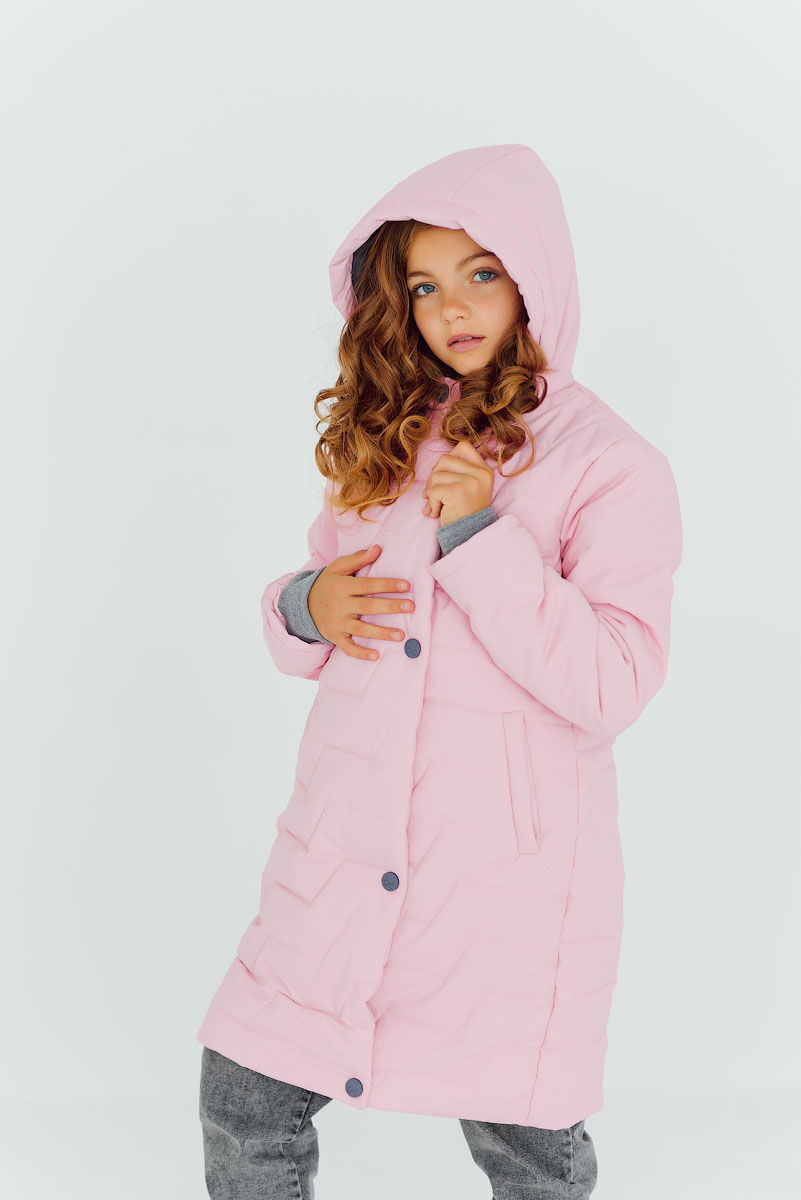 Зимняя куртка для девочки DC Kids Даяна розовая - картинка