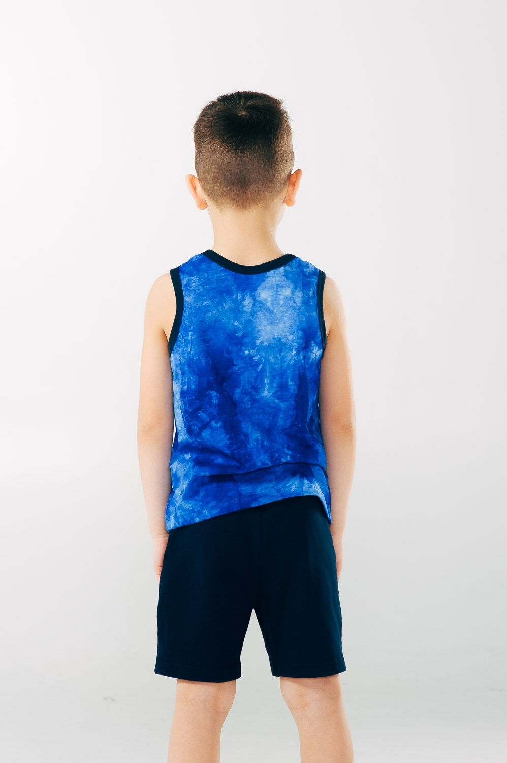 Комплект для мальчика (майка+шорты) SMIL Мечтатели синий 113253 - фото