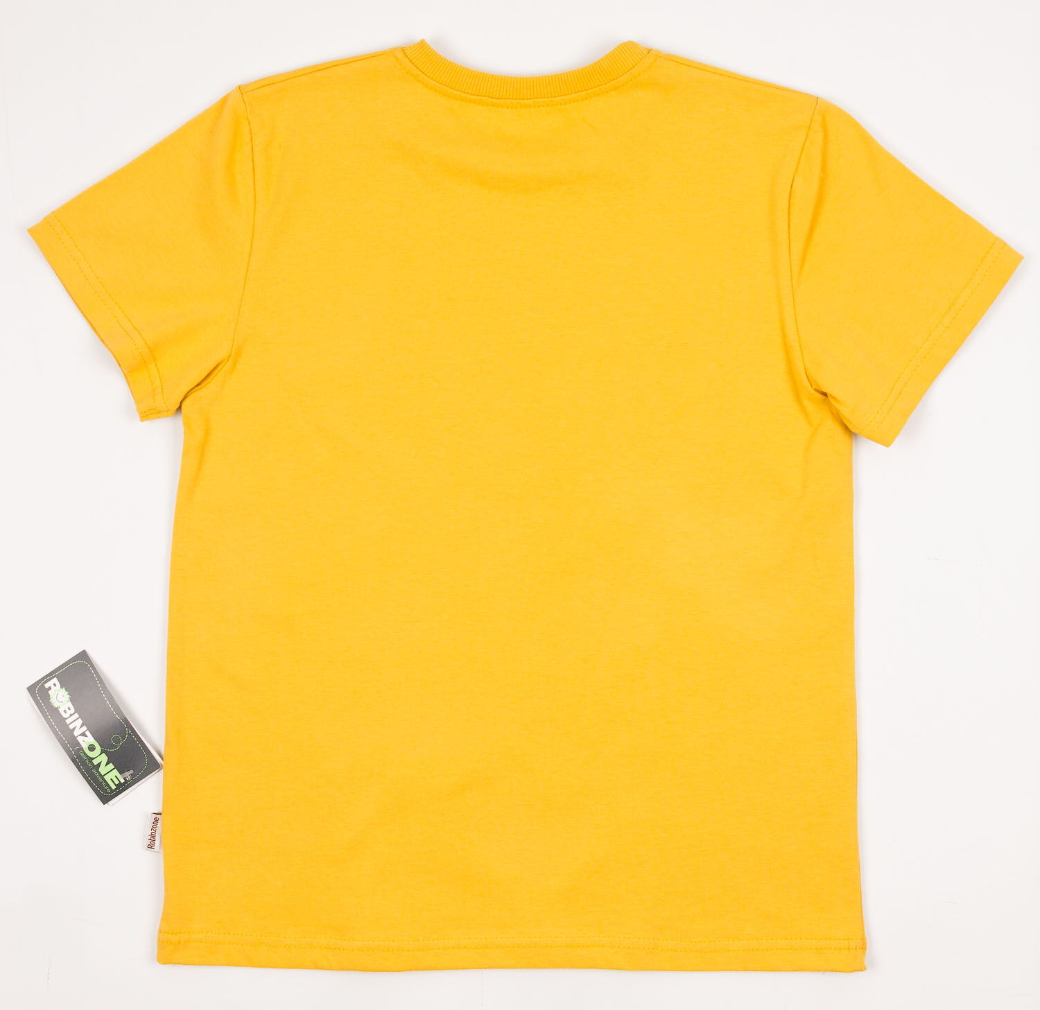 Футболка для мальчика Robinzone Кассеты горчичная ФБ-125 - размеры