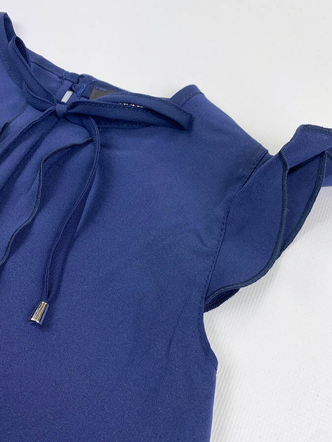 Блузка для девочки Mevis синяя 3765-01 - купить