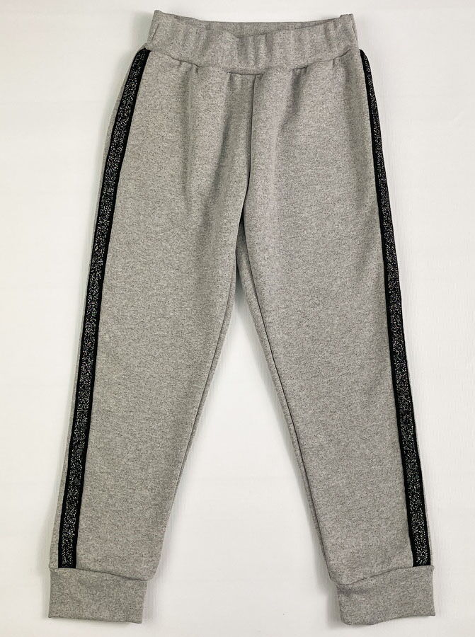 Утепленный спортивный костюм для девочки Smil серый меланж 117326/117327 - размеры