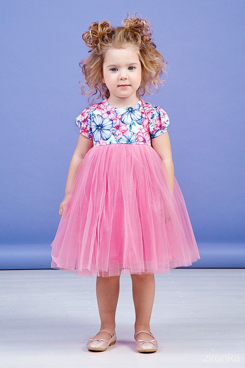 Нарядное платье для девочки Zironka розовое 38-9003-3 - цена