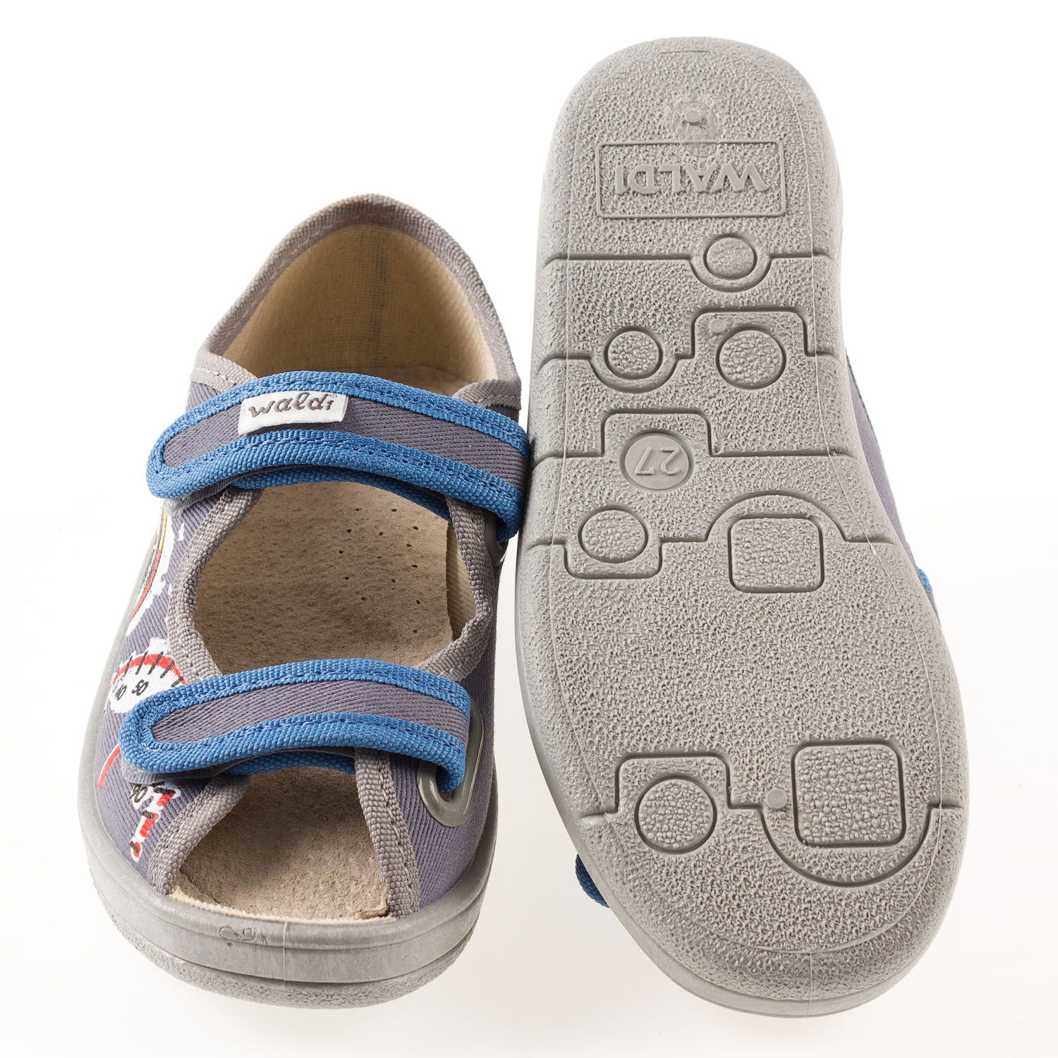 Сандалики для мальчика Waldi Дима серые 37А-766 - картинка