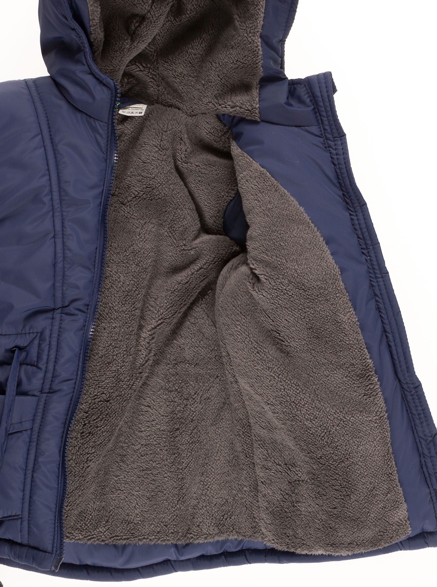 Куртка зимняя для мальчика Одягайко темно-синяя  20012О - фотография