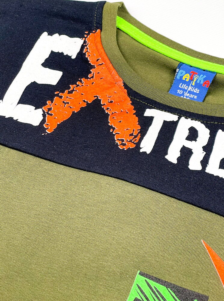 Футболка для мальчика Patika Kids Extreme хаки 6012 - размеры