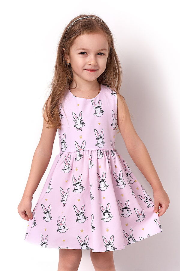 Платье для девочки Mevis Зайка розовое 3263-01 - цена