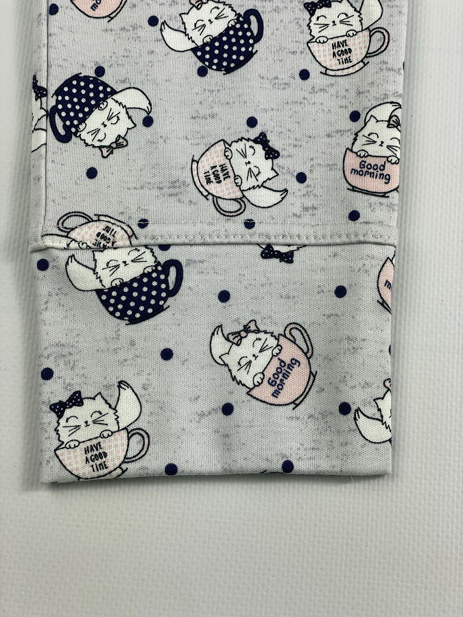 Пижама для девочки-подростка Фламинго Good Morning молочная 240-222 - размеры