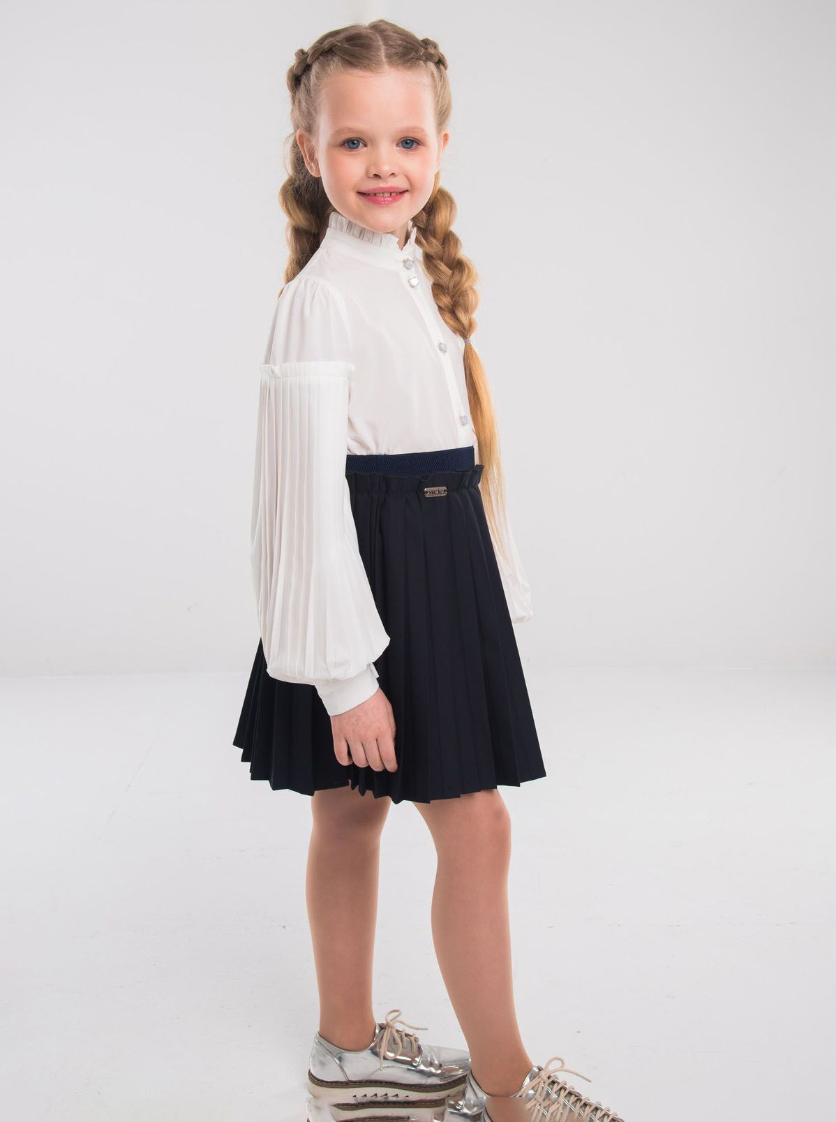 Школьная юбка для девочки SUZIE Эльза синяя 81001 - цена