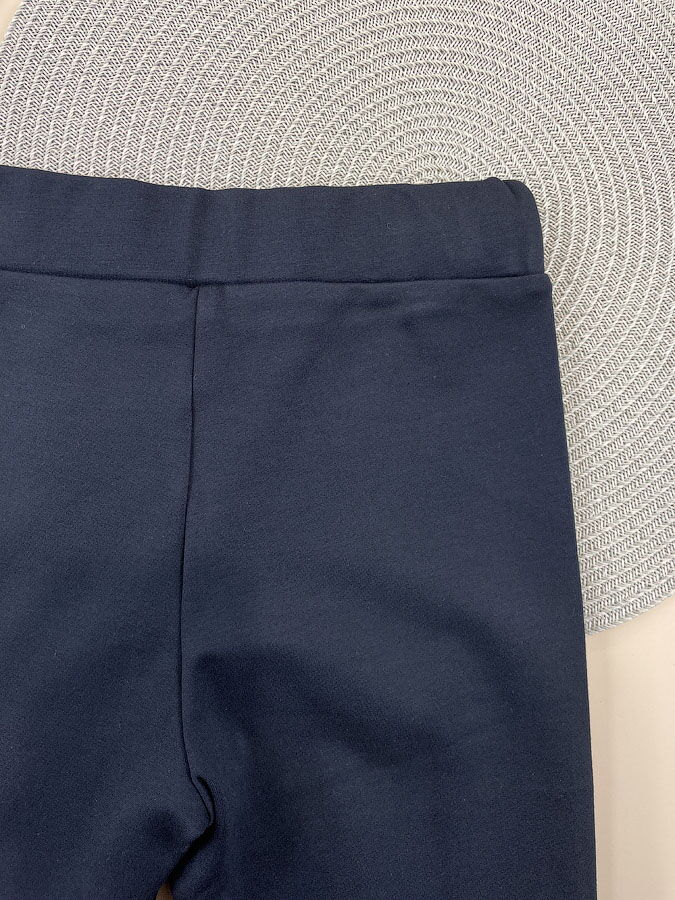 Школьные брючки-лосины для девочки Mevis синие 4998-02 - фотография