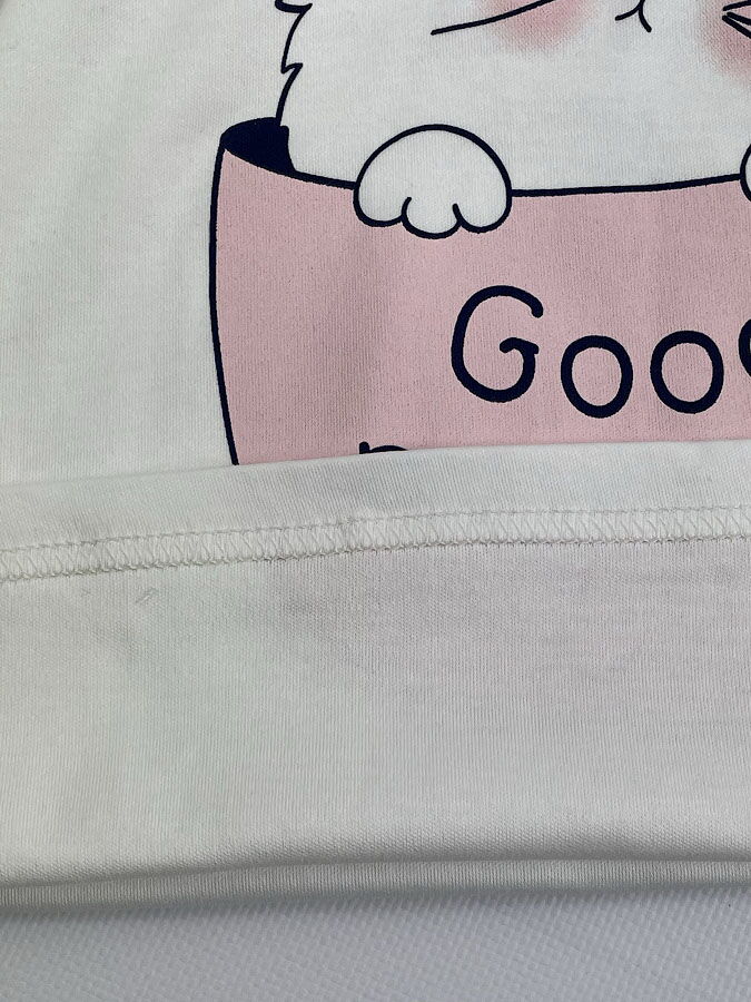 Пижама для девочки-подростка Фламинго Good Morning молочная 240-222 - купить