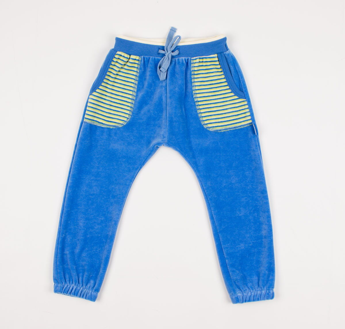Комплект (кофта+штаны) для мальчика SMIL Игрушки велюр синий - фотография