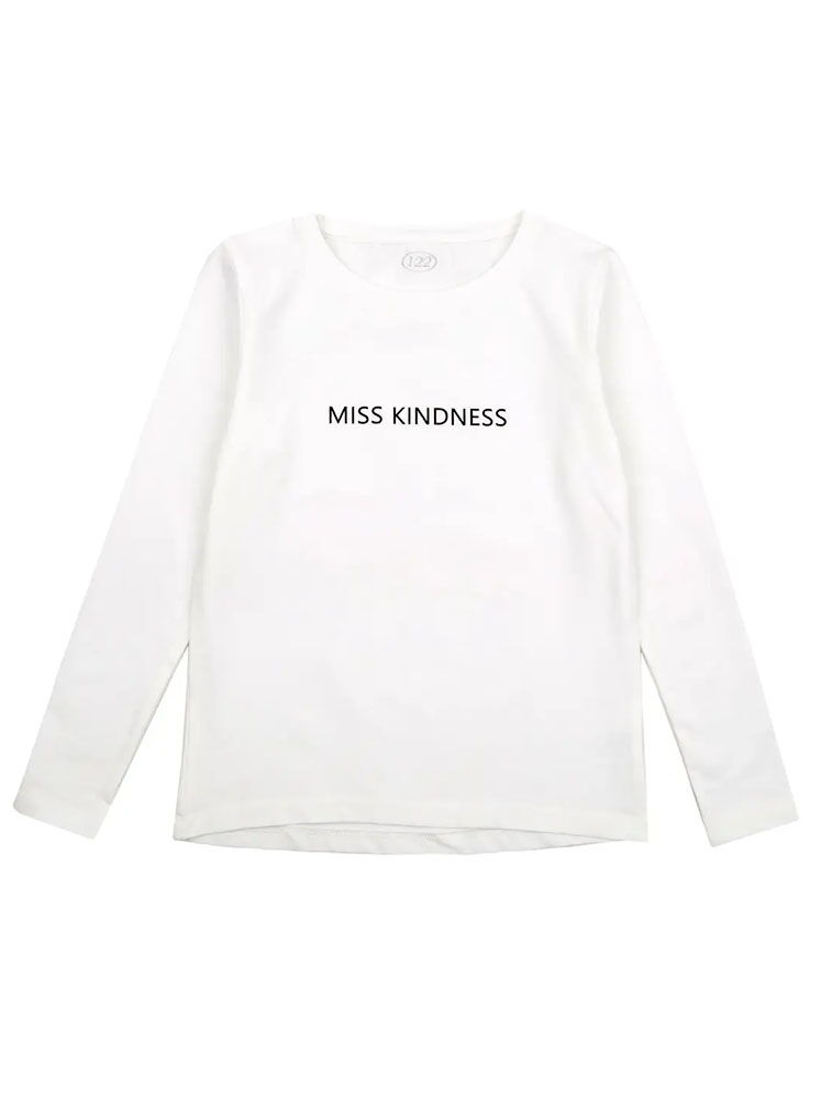Лонгслив для девочки Фламинго Miss Kindness молочный 998-416 - цена
