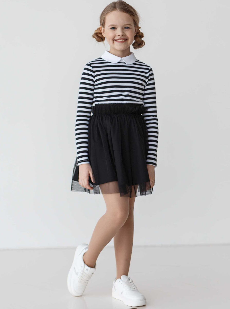 Юбка школьная для девочки SUZIE Прю синяя 72103  - фотография