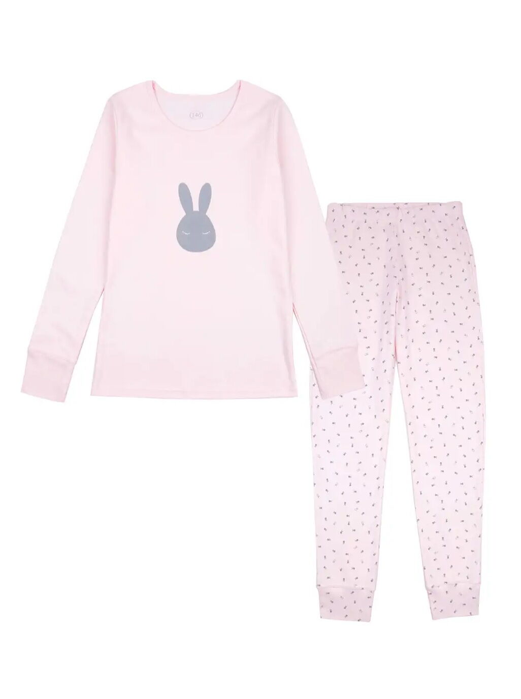 Пижама для девочки Фламинго Зайка розовая 240-026 - цена