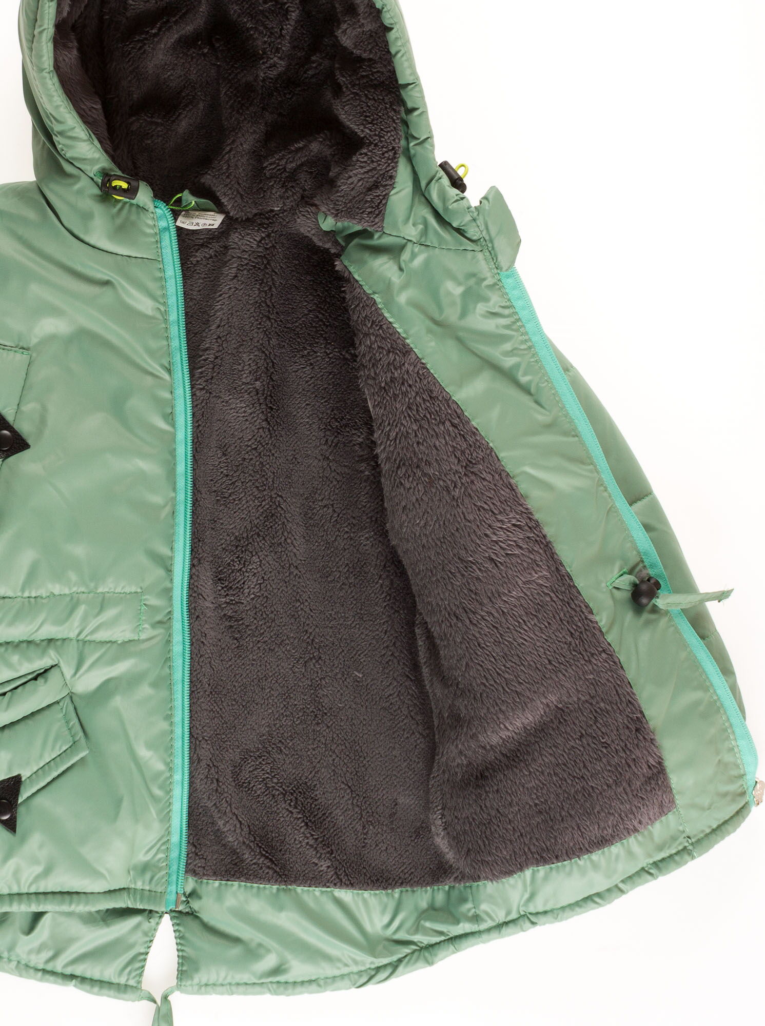 Куртка для мальчика ОДЯГАЙКО зеленая 22172О - фотография