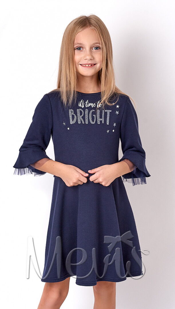 Платье для девочки Mevis темно-синее 3101-03 - цена