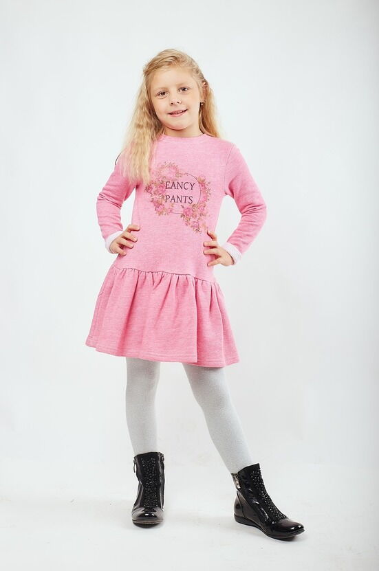 Платье утепленное для девочки Suzie Лилия розовое ПЛ-73603 - цена