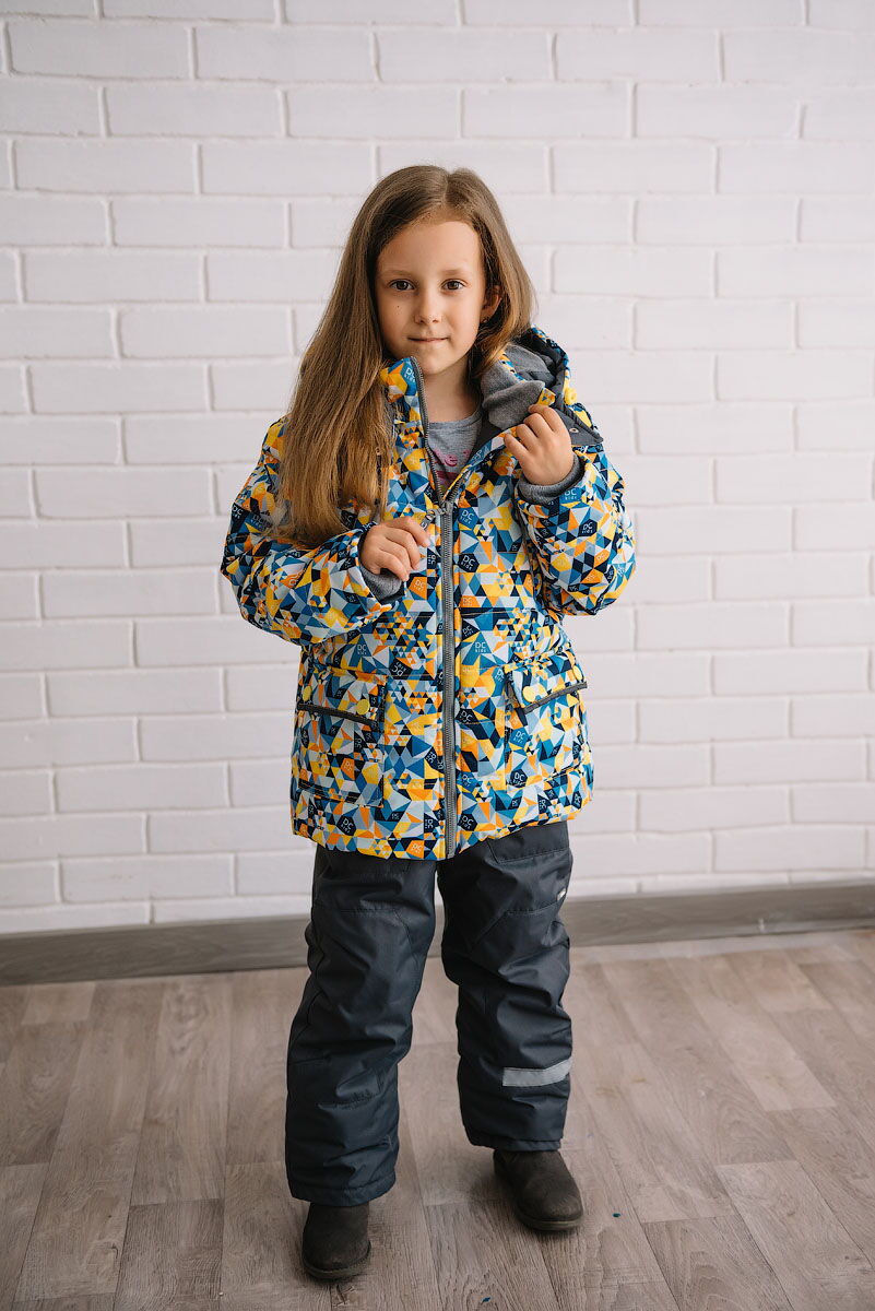 Зимний мембранный комбинезон DCkids Тейлор желтый - размеры